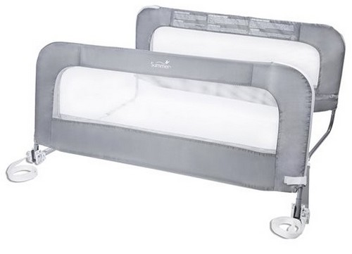 Barra de seguridad para cama de niño 2 unidades azul 150x42 cm